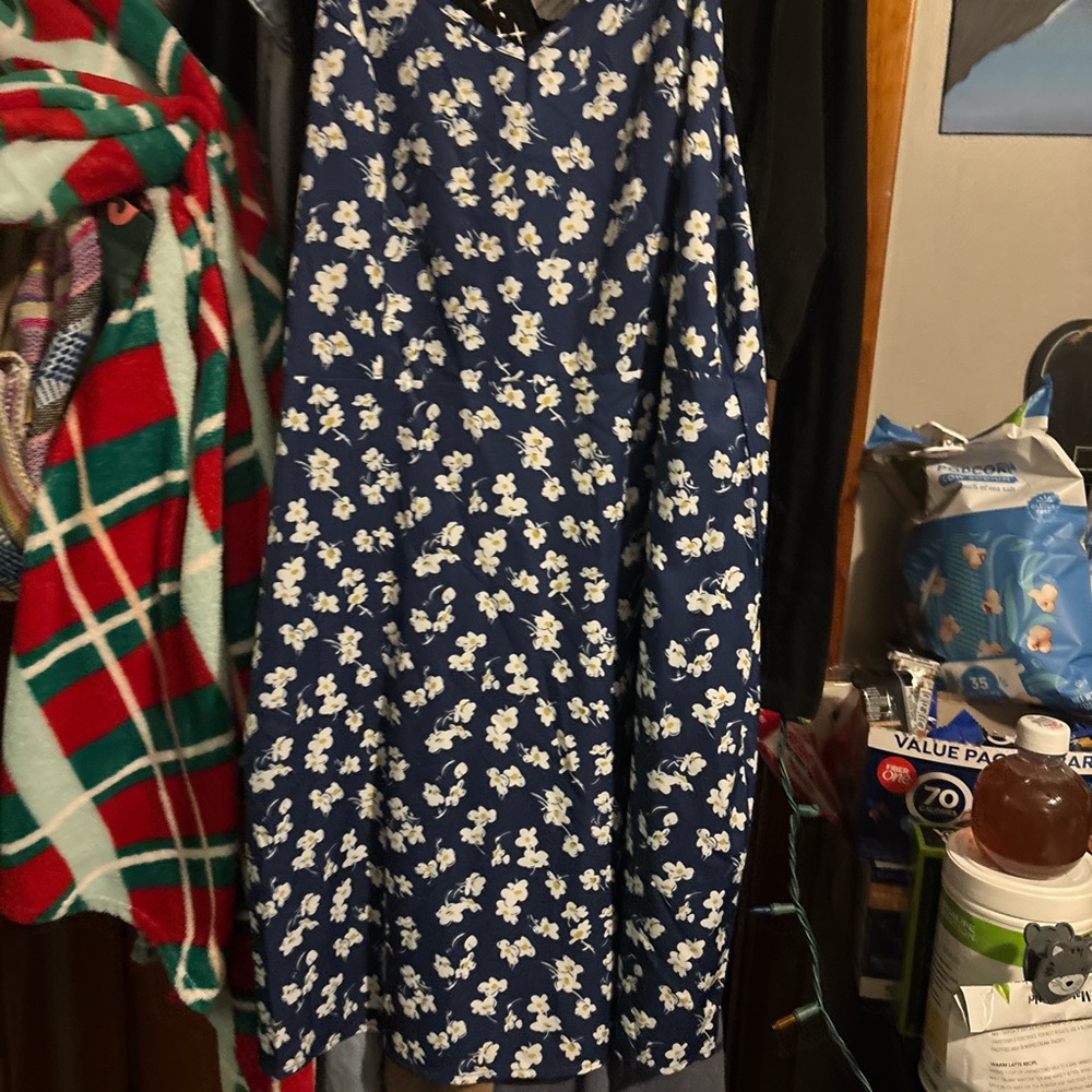 Floral Blue Dress